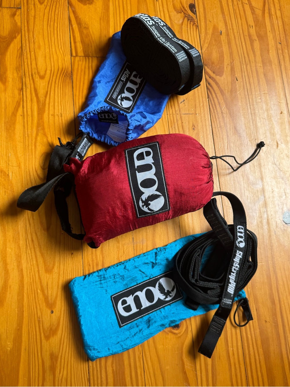 ENO Kids Suspension Strap Set - Red and Blue